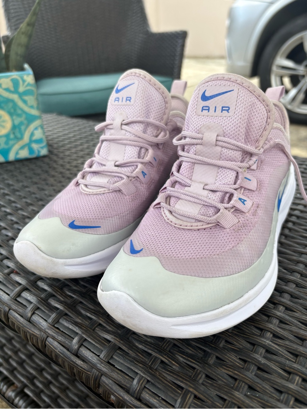 Nike Kids Pink and Blue Air Lightweight Sneakers